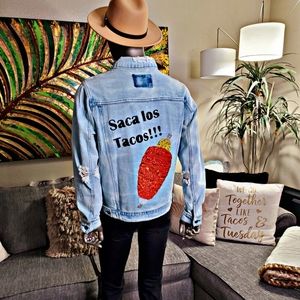 Denim jacket customized